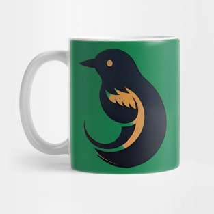 Stylized Bird Emblem Mug